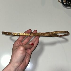 Linea Pelle thin gold studded belt